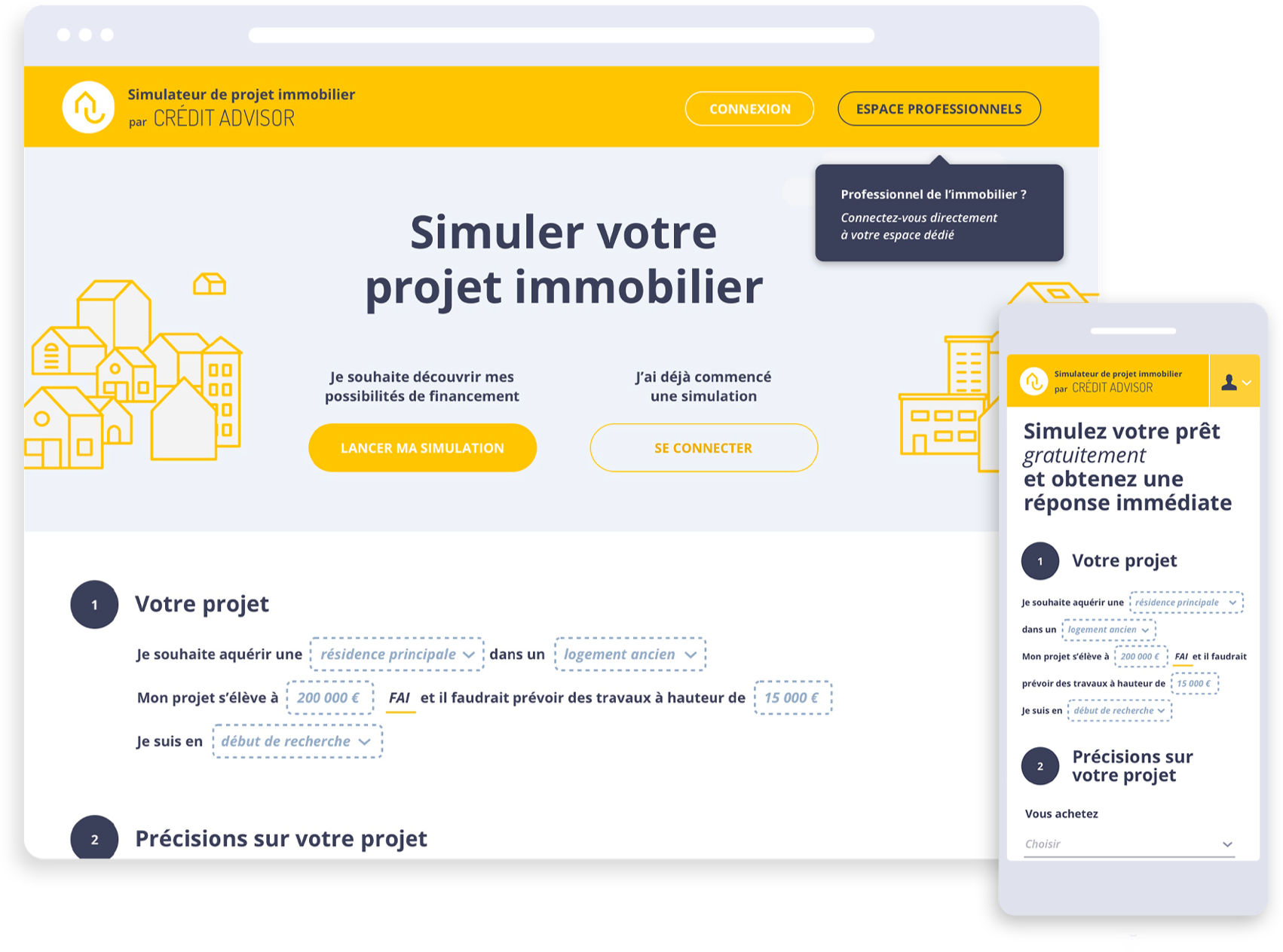 Credit Advisor — L'application en images