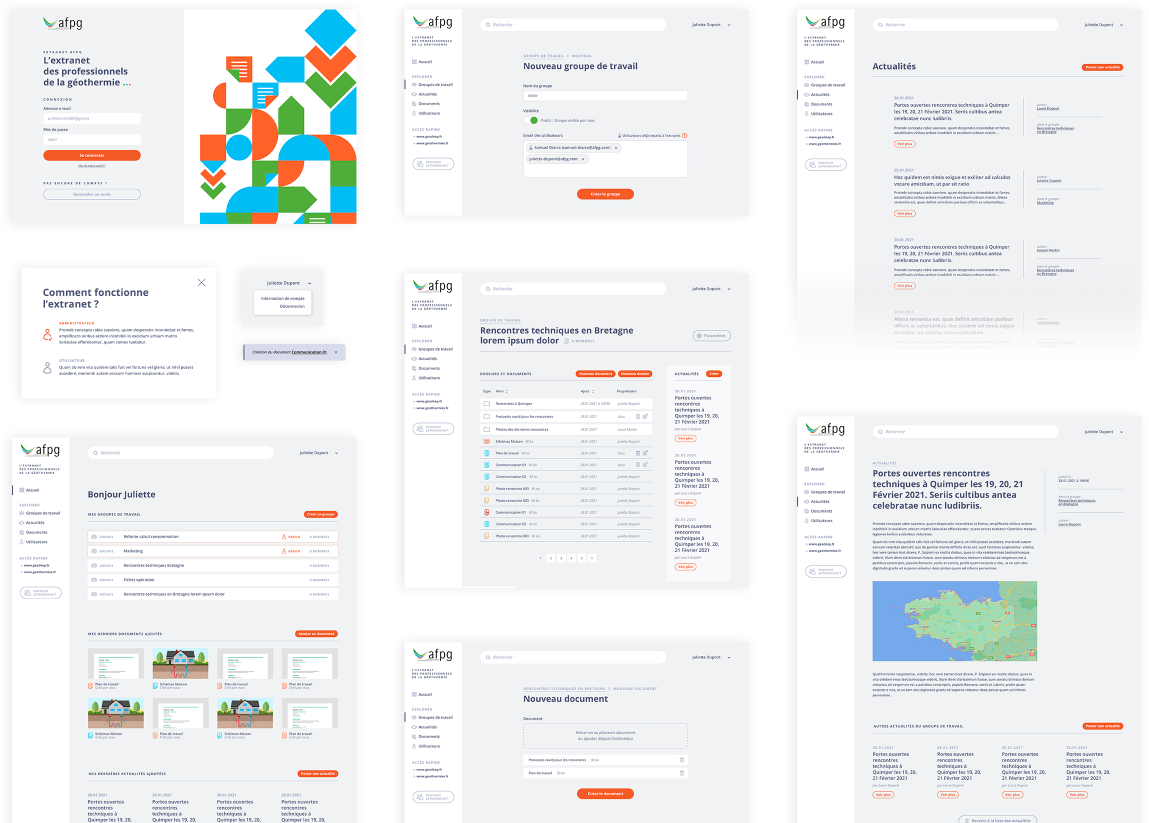 AFPG (Association Française des Professionnels de la Géothermie) — The application in pictures