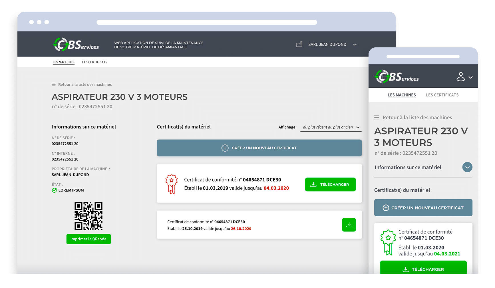 CBS — L'application en images
