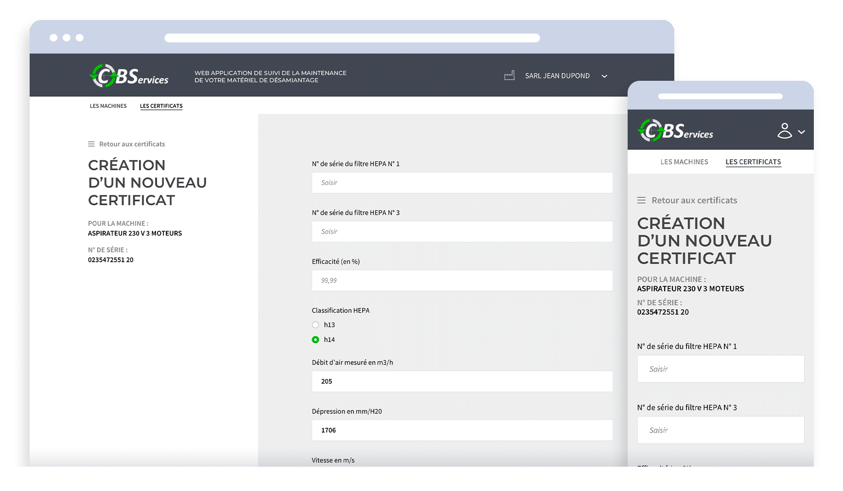 CBS — L'application en images