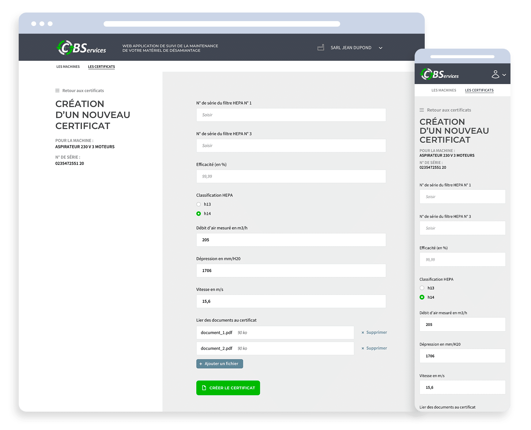 CBS — L'application en images